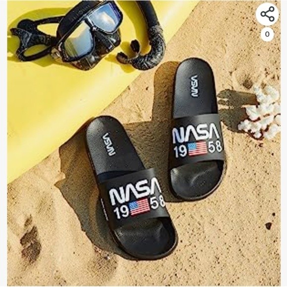 Other - NASA Black Slides Size 15 NWT